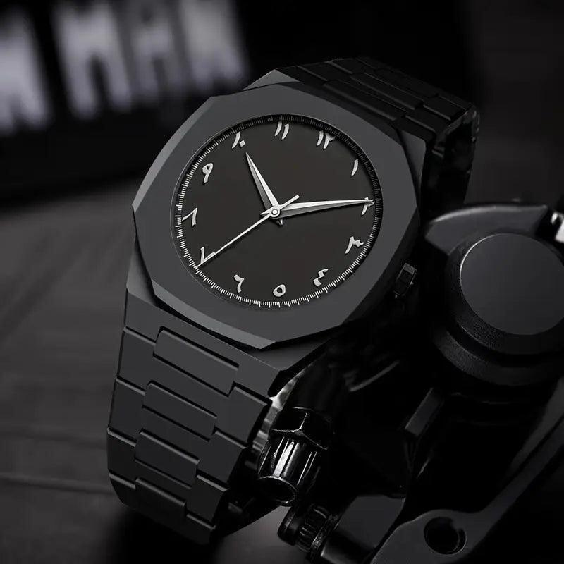 Black aura arabic watch